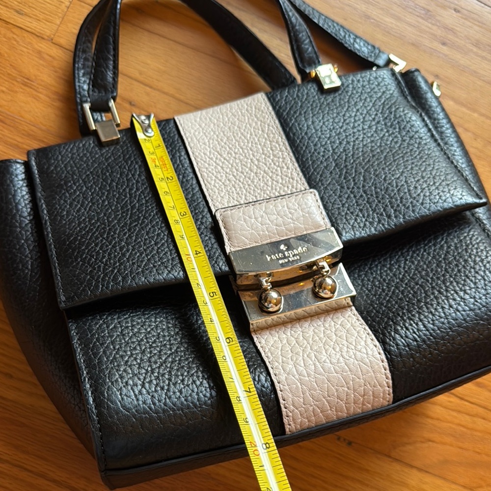 Kate Spade Black and Cream Leather Handbag - Picture 10 of 12